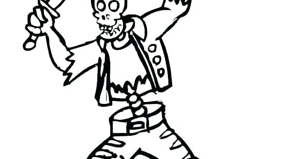 585x329 Printable Human Skeleton Coloring Pages For Preschoolers Free