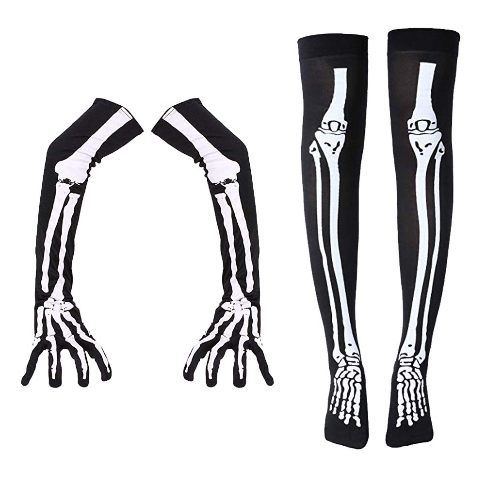 1002x1002 vankcp skeleton gloves, vankcp pairs long arm full finger gloves