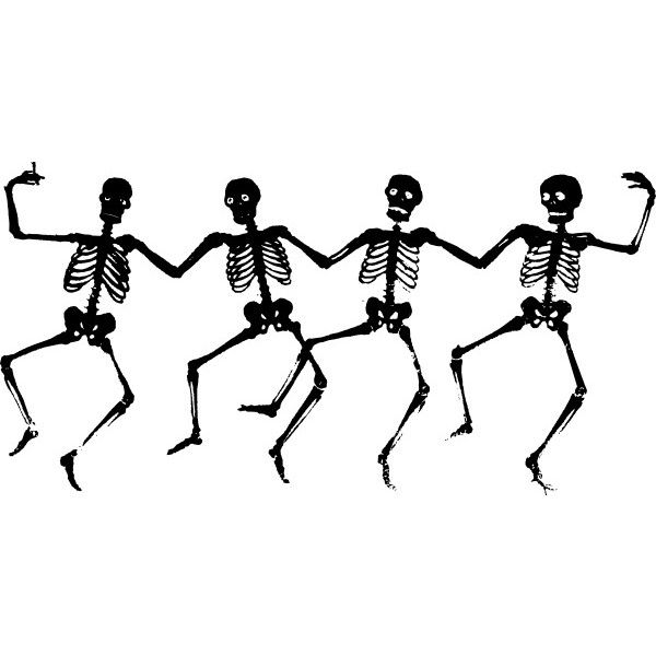 600x600 Dancing Skeletons Clip Art Free Vector In Open Office Drawing
