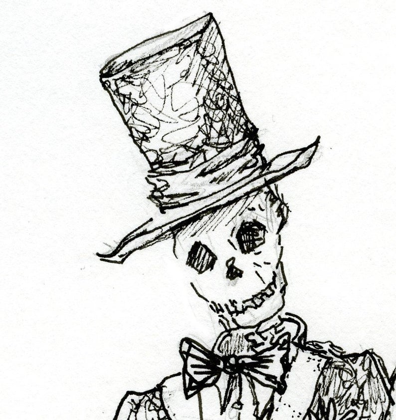 Skeleton Bride And Groom Drawing Free Download On Clipartmag