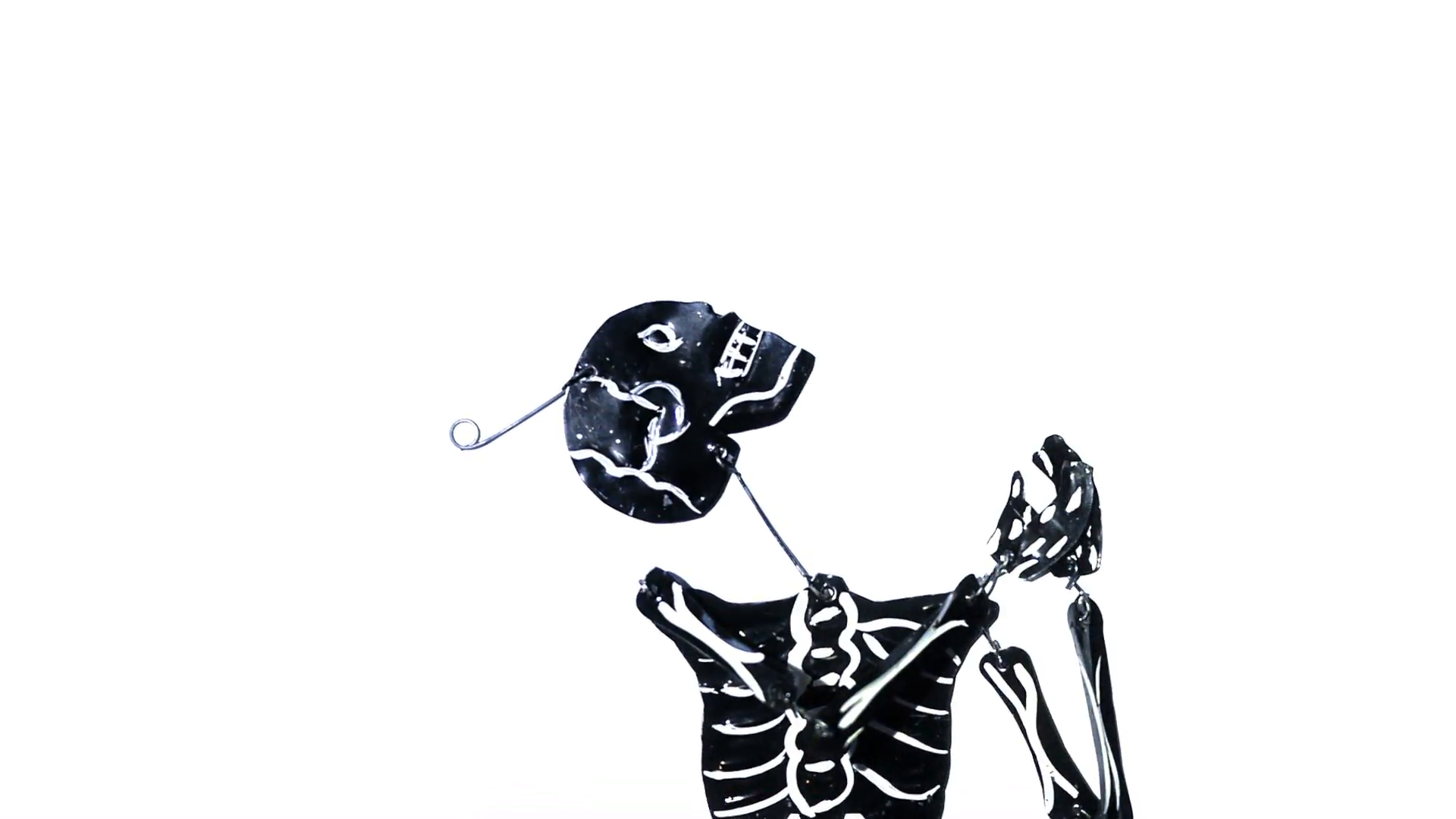 1920x1080 Skeleton Praying On His Knees Mexican Tradition For The Second Day