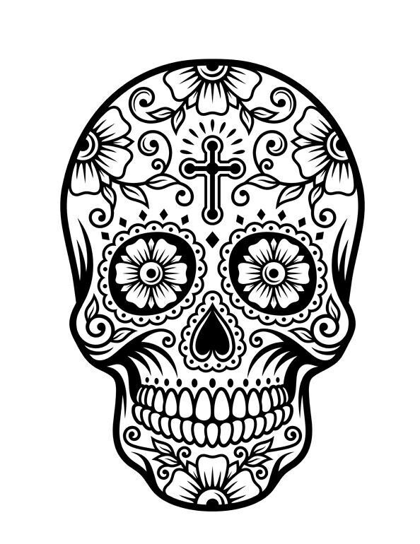 594x770 Sugar Skull Tattoos And Bride Groom