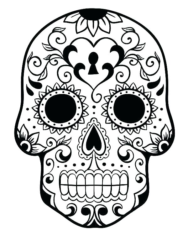 600x750 Day Of The Dead Skeleton Coloring Pages Best Colouring Images