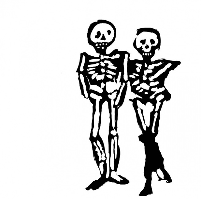 656x649 Here's What People Are Saying About Skeleton Couple Drawing