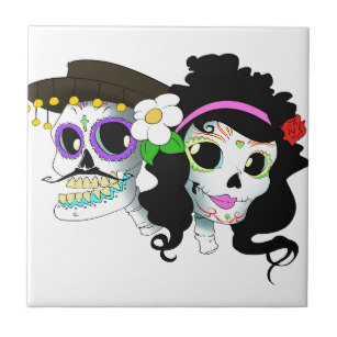 307x307 Skeleton Couple Home Furnishings Pet Supplies Zazzle