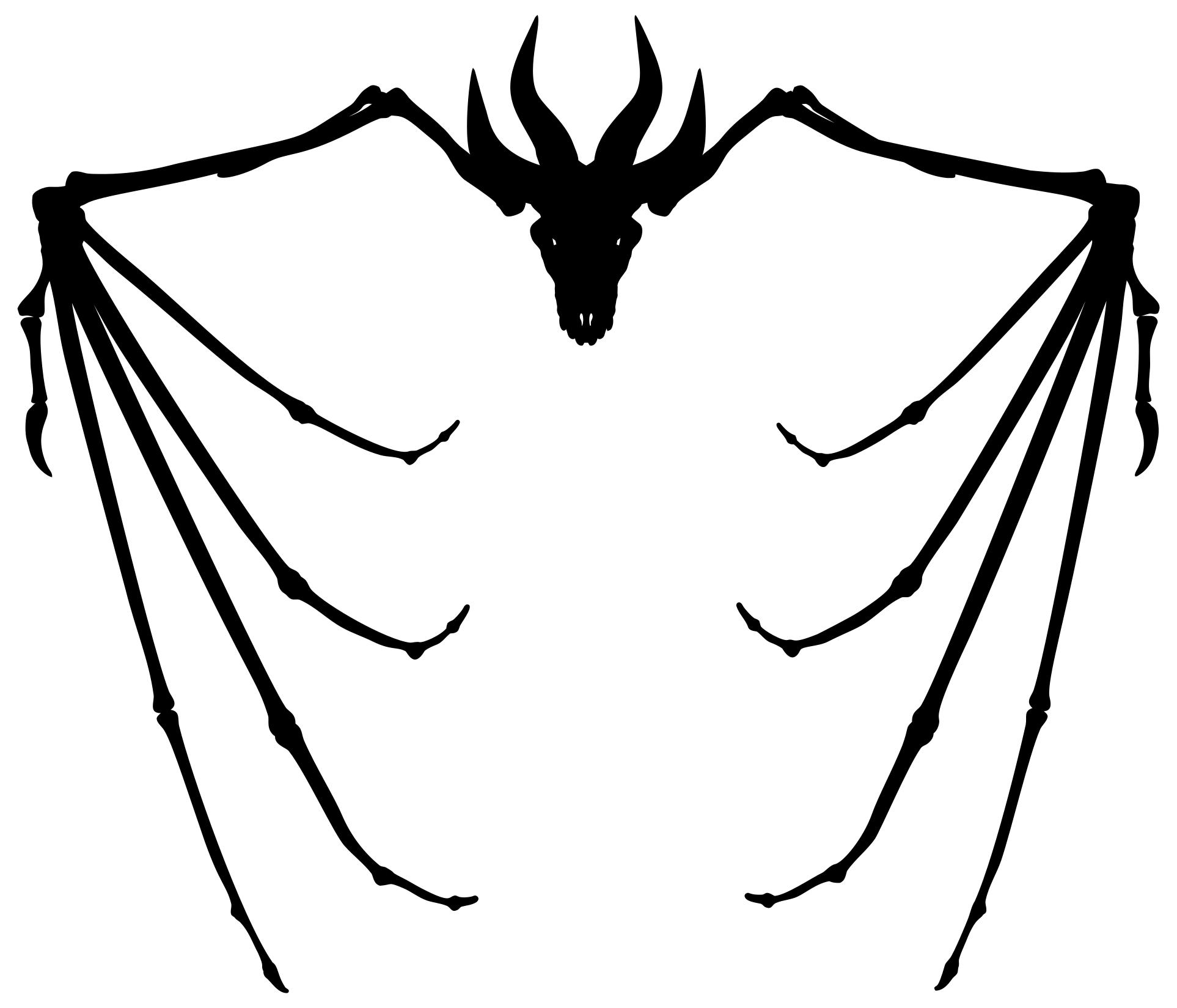 1926x1649 Dragon Skeleton Silhouette Clipart