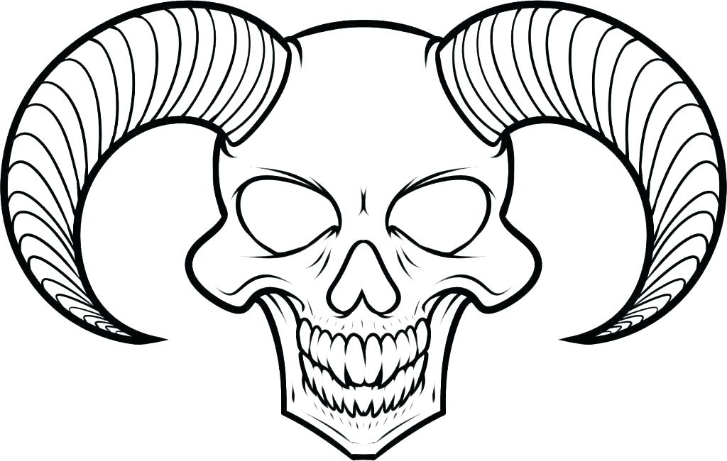 1024x650 Scary Halloween Drawings Spooky Ghoul Scary Halloween Skeleton