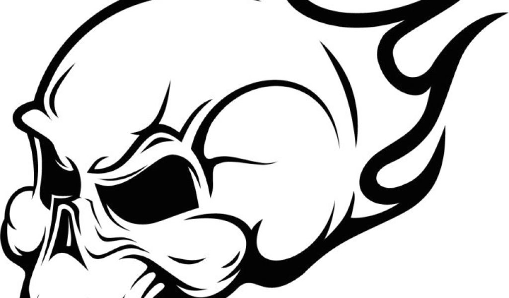 1024x600 Drawing Easy Skeleton Cool Easy Skull Drawings Cool Skull To Draw