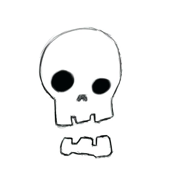 Skeleton Drawing Cartoon | Free download on ClipArtMag