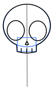 170x294 Cartoon Skeleton Step