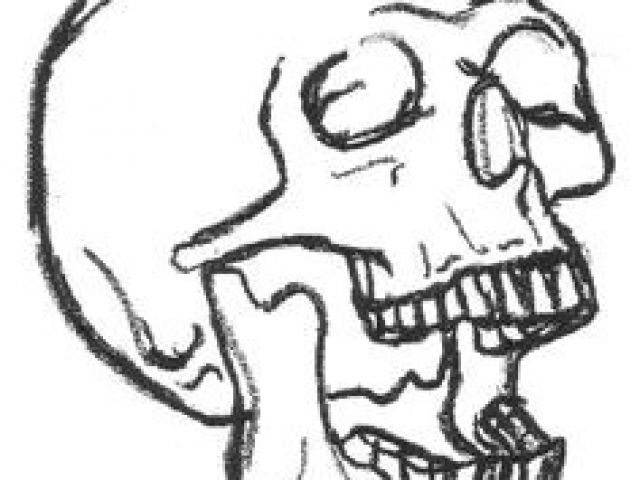 640x480 Drawing A Skull Easy Best Skeleton Drawing Images Drawing