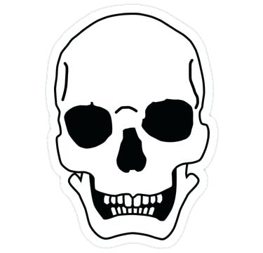 375x360 How To Draw A Skeleton Head How To Draw A Skull Head Coloring