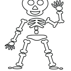 300x300 Skeleton Coloring Pages For Kids Of Skeletons Printable