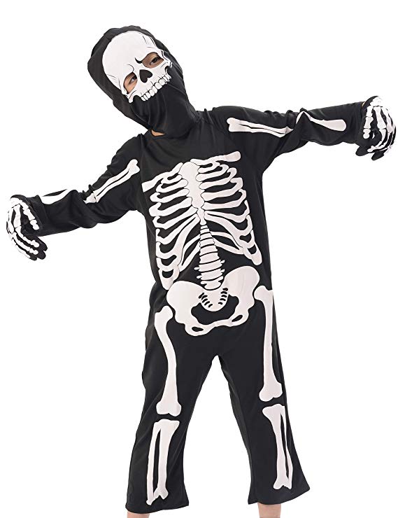 569x740 Ikali Kids Skeleton Costumes, Halloween Scary Dress Up