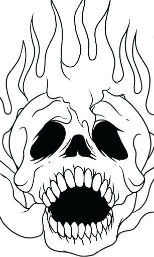 307x512 Easy Skeleton Drawing Ways To Draw A Skull Easy Skeleton