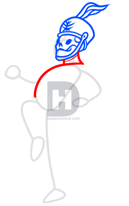 452x720 How To Draw The Black Parade Skeleton, Step