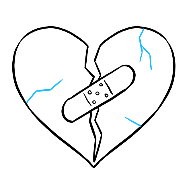 680x678 How To Draw A Broken Bones Easy Step