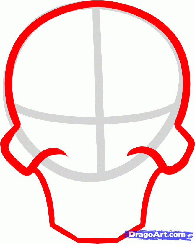 660x827 Step How To Draw A Skeleton Face