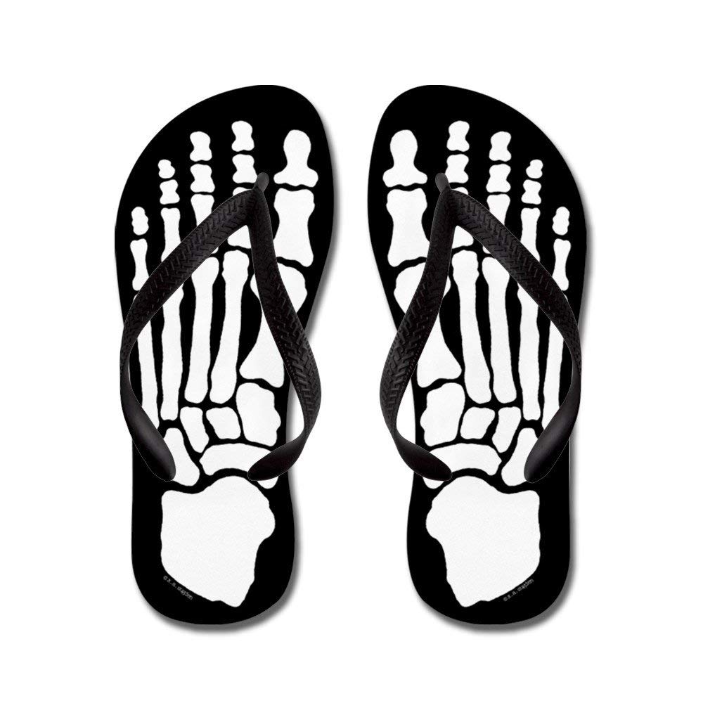 1000x1000 Yunilya Skeleton Feet Flip Flops Funny Thong Sandals