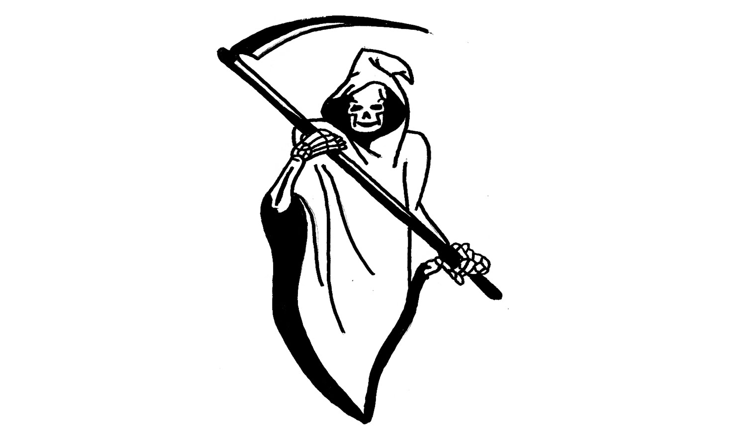 1500x885 Ghost Drawing Skeleton For Free Download