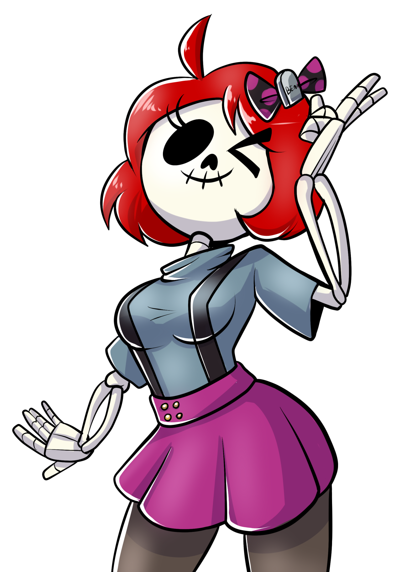 1280x1824 Skelly From Monster Girl Gamu Skeletons Know Your Meme