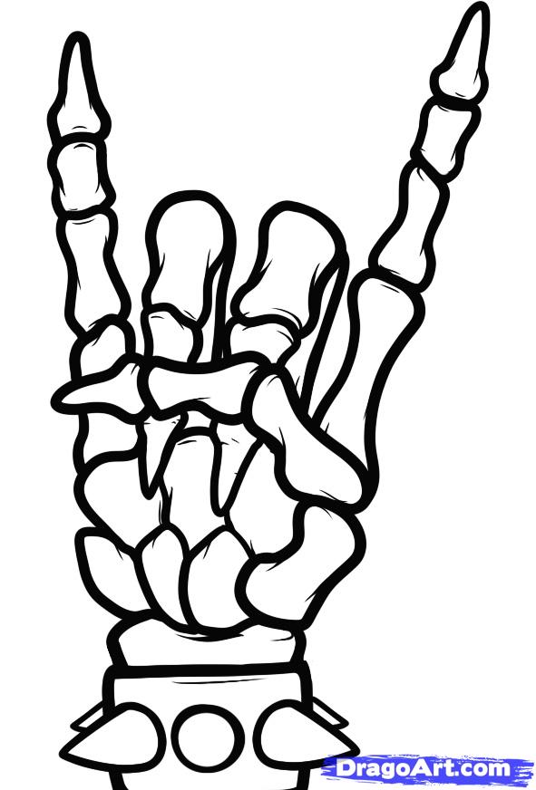 591x872 how to draw devil horns, devil horns, step