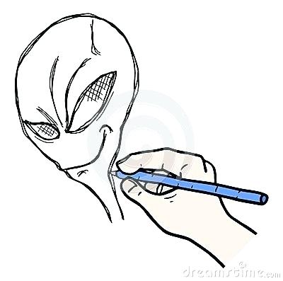 400x397 Drawing Of An Alien Drawing Aliens Tutorial