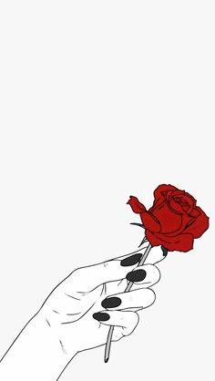 236x418 Hands Holding A Rose Doodle Outline Vorlagen In Tattoos