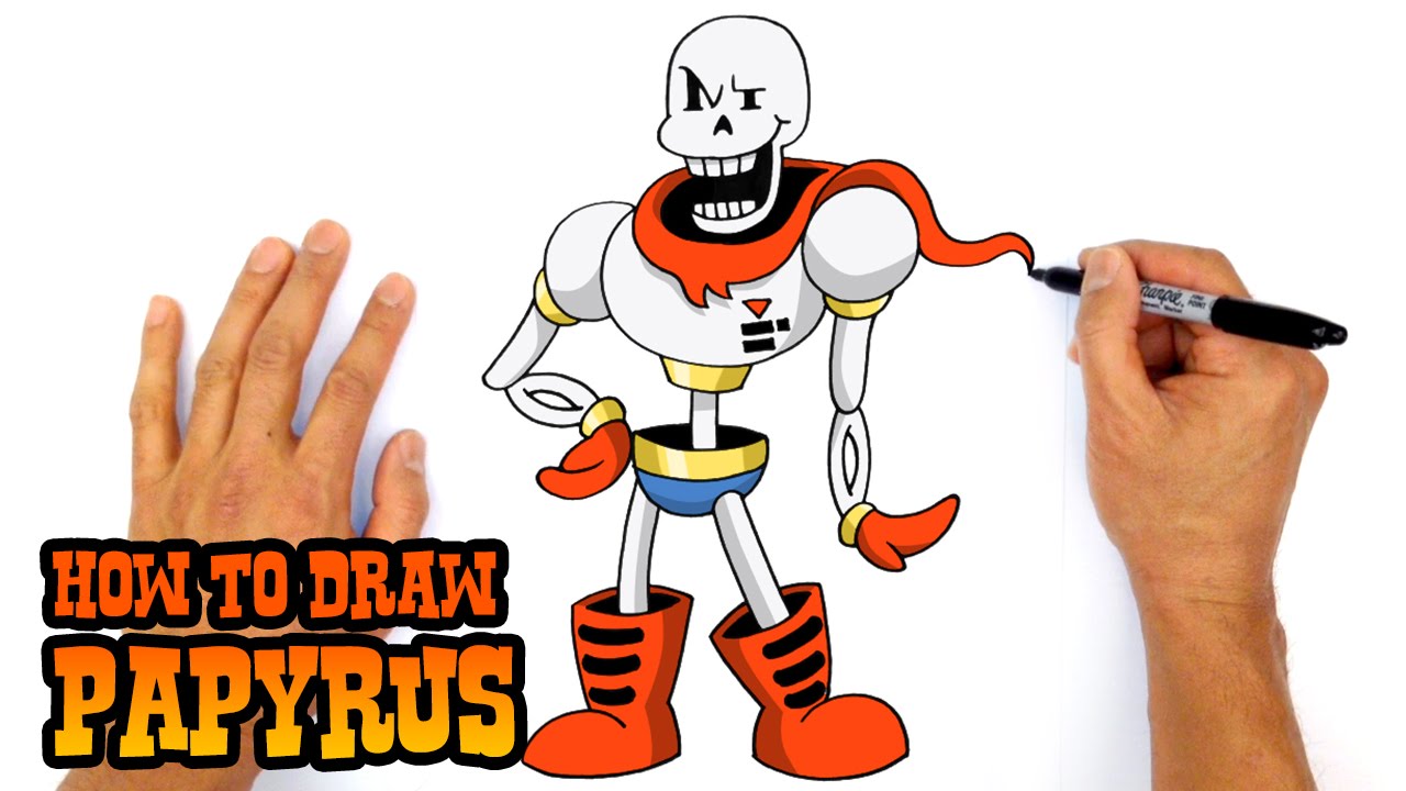 1280x720 how to draw papyrus undertale