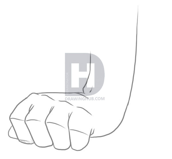 600x554 How To Draw Anime Hands, Step