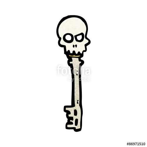 500x500 Cartoon Skeleton Key Stock Image And Royalty Free Vector