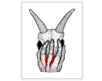 340x270 Gazelle Skull Etsy