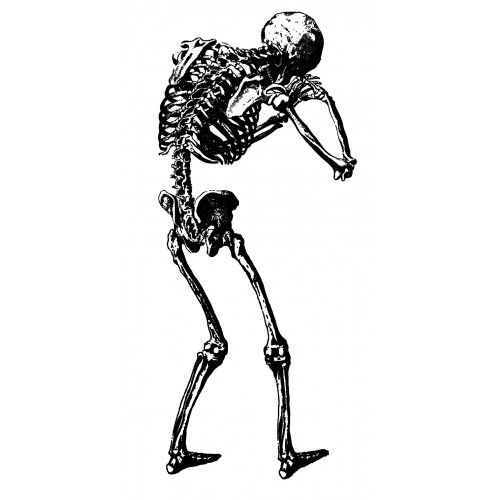 500x500 Crying Skeleton Back Tattoo Idea Piercings And Body Adornment