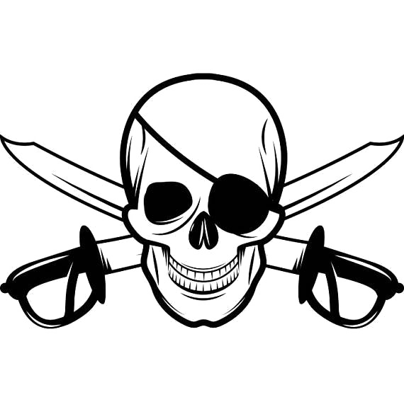 570x568 Pirate Skull Transparent Png Clipart Free Download