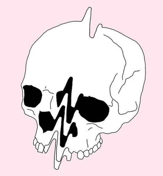 532x577 tripping skulls aesthetic