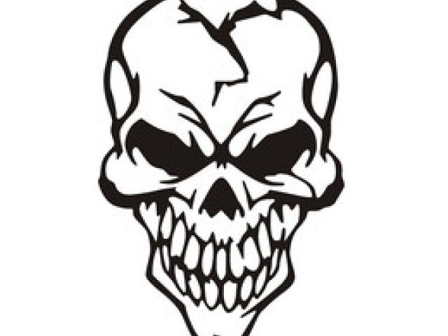 640x480 Skeleton Head Clipart Skull Drawing