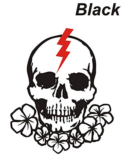 425x544 Thunder Skull Sticker Skeleton Skull Automotive