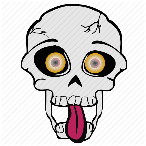 512x512 cartoon, haloween, skeleton, skull, spooky icon