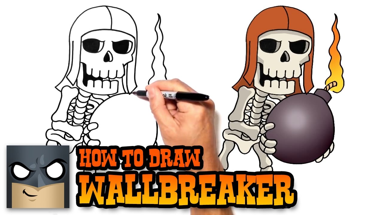 1280x720 How To Draw Clash Of Clans Wallbreaker