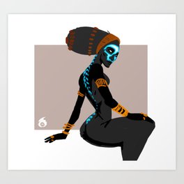 264x264 Skeleton Drawing Art Prints