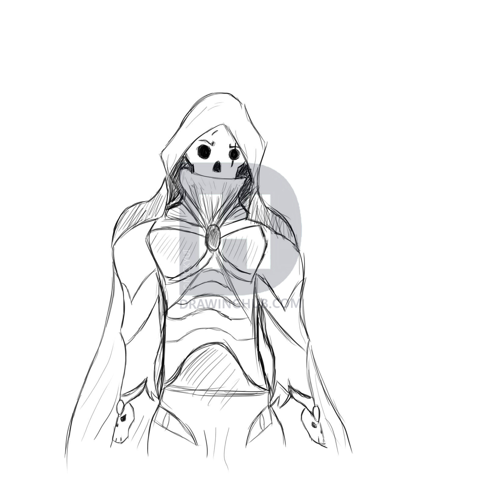 1600x1600 Skeleton Warrior Drawing