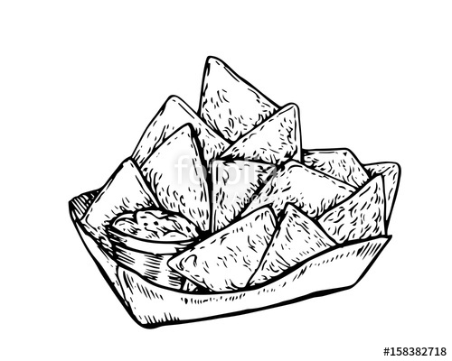 500x400 Isolated Detail Vintage Hand Drawn Food Sketch Illustration