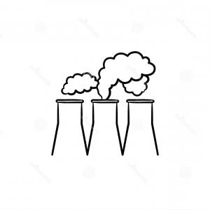 300x300 Factory Hand Drawn Outline Doodle Icon Water Cooling Towers