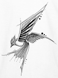 190x256 Bird Fly Hand Drawing Sketch Nature Image Shape Kids' Longsleeve