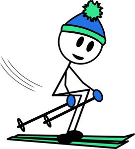 272x300 Outdoors Cartoon Drawings, Ski Drawing, Drawings
