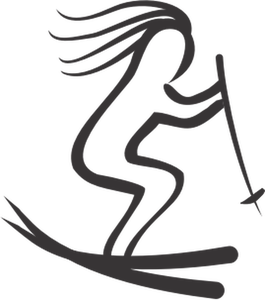 265x300 Free Skiing Clipart Images