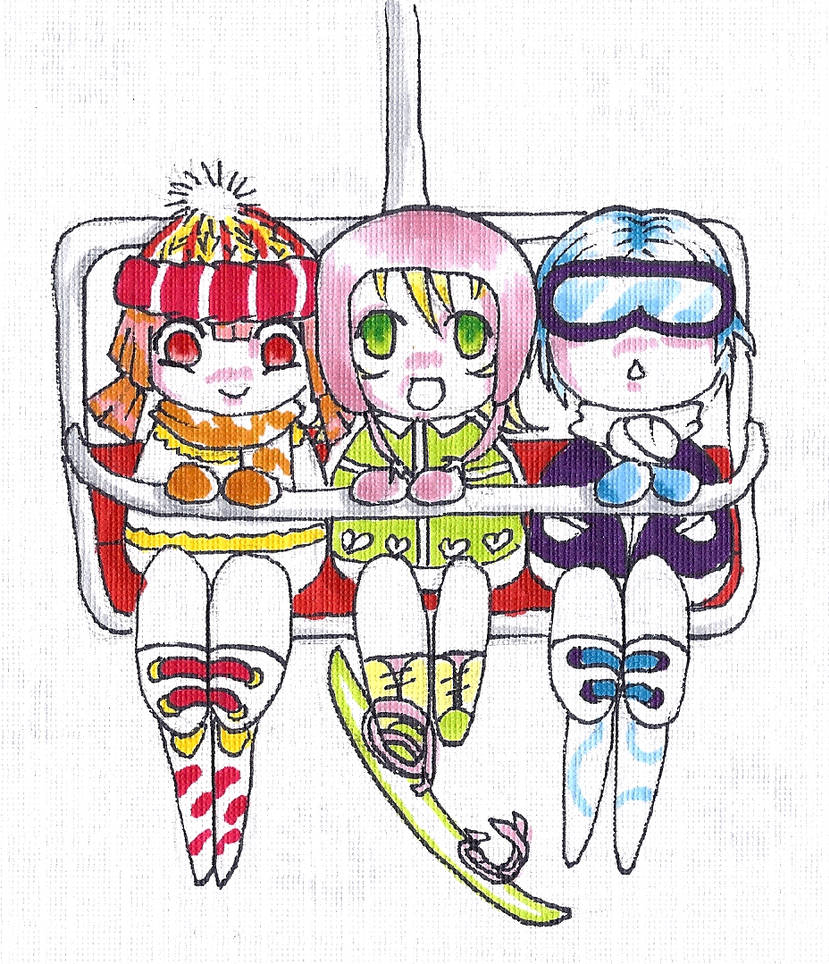 829x964 Ski Lift Trio