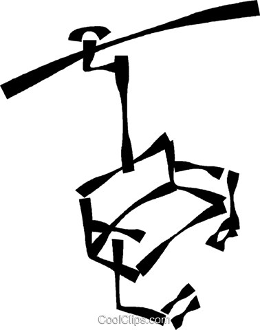 378x480 Chair Lift Royalty Free Vector Clip Art Illustration