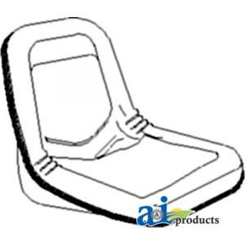 500x500 ford new holland skid steer loader seat, w slide tracks