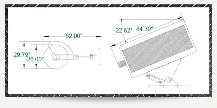 700x350 hydraulic angle broom skid steer loader attachment